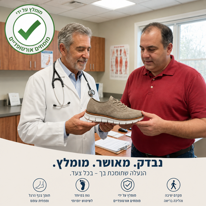 ComfyClassic™ - נעלי הליכה רחבות, נוחות ותומכות